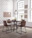 Centiar - Dining UPH Side Chair (Set of 2) - Brown / Black