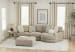 Turner - 2 Piece Sofa Cuddler With Right Side Facing Cuddler And Cocktail Ottoman - Mushroom