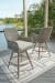 Seton Creek - Barstool With Cushion (Set of 2) - Beige / Gray
