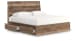 Chirason - King Panel Bed With Storage - Brown