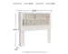 Altyra - White - Queen UPH Panel Bookcase HDBD