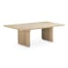 Round Off - Large Dining Table - Light Brown