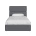 Valari - PU Twin Bed - Gray