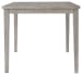 Parellen - Gray - Square Drm Counter Table