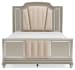 Chevanna - Pearl Silver - Queen Upholstered Panel Bed