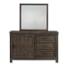 Thornwood Hills - 3 Drawers Dresser & Mirror - Dark Brown