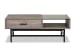 Fenwick - Rectangular Lift Top Cocktail Table With 2 End Tables - Whitetail Brown And Smoke Glass