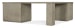 Linville Falls - Corner Desk With File And Open Desk Cabinet - Gray