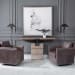 Telescope - Floor Lamp - Gray Travertine/Bronze