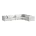 Zandara - 7 Piece Modular Set Sectional With Pillows - Beige