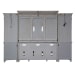 Heartland - Entertainment Center With Piers - White