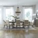 Westfield - 9 Piece Trestle Table Set - Light Brown