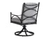 Pavlova - Swivel Rocker Dining Chair - Dark Gray