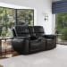 Crew - Power Reclining Loveseat With Console, Power Headrests & Lumbar - Raven