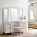 Twenty Nine - Vanity Stool With Acrylic Leg - White
