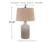 Marnina - Taupe - Ceramic Table Lamp (Set of 2)