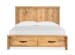 Laramie - Complete King Panel Storage Bed - Honey Wheat
