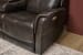 View - Power Reclining Sofa With Console, Power Headrest & Lumbar - Dark Brown