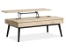 Fletcher - Lift Top Storage Cocktail Table With 2 End Tables And Sofa Table - Driftwood / Black