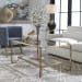 Katina - Leaf Coffee Table - Gold