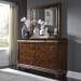 Rustic Traditions - 3 Piece Bedroom Set (King Sleigh Bed, Dresser & Mirror) - Dark Brown