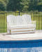 Hyland Wave - White - Glider Loveseat