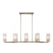 Mistie - 8 Light Linear Chandelier - Bronze