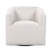 Vernon - Upholstered Swivel Chair - Rise White