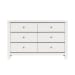 Sami - Youth 6-Drawer Dresser - White