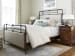 Curated - Upholstered Metal Queen Bed - Pearl Silver