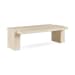 Rizza - Marble Rectangle Coffee Table - White