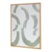 Composed - Framed Painting - White