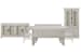 Bronwyn - Extendable Rectangular Dining Table With 2 Benches, 2 Side Chairs, Buffet And Dining Cabinet - Alabaster