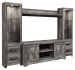 Wynnlow - 4 Pc. - Entertainment Center - 63" TV Stand - Gray