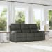 Linden - Power Reclining Sofa With Power Headrests & Lumbar - Charcoal