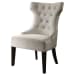 Arlette - Tufted Wing Chair - White