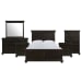 Slater - King Platform Storage 6 Piece Bedroom Set - Black