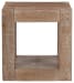 Waltleigh - Distressed Brown - Square End Table