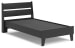 Socalle - Black - Twin Panel Platform Bed