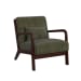 Marina - Chair Steno Olive - Walnut Finished