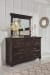 Brynhurst - Dark Brown - 5 Pc. - Dresser, Mirror, California King Panel Bed