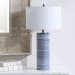 Montauk - Striped Table Lamp - Blue
