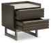 Arkenton - Grayish Brown / White - Two Drawer Night Stand