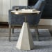 Pylon - Side Table - Brass / White