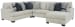 Lowder - Stone - Right Arm Facing Corner Chaise 4 Pc Sectional