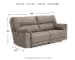 Cavalcade - Slate - 2 Seat Reclining Power Sofa