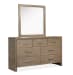 Westbourne - Dresser With Portrait Mirror - Dark Umber
