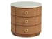 Palm Desert - Banning Raffia Round Lamp Table - Dark Brown