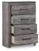 Bronyan - Four Drawer Chest - Dark Gray