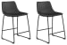Centiar - Upholstered Barstool (Set of 2) - Black